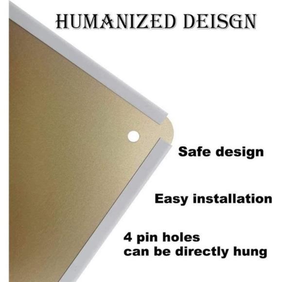 Vintage Tin Sign | Art Toilet Bathroom Wall Plaque | Cute Kitty Decor 8x12 in - Picture 5 of 8